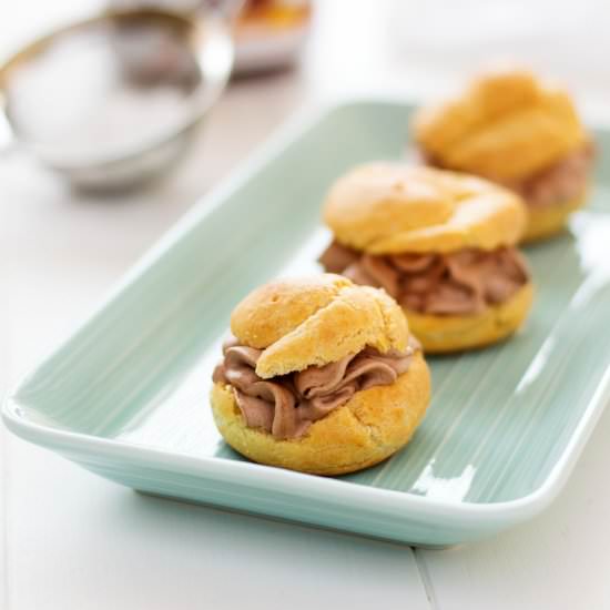 Nutella Cream Puffs - Recipe photo by kitchengidget