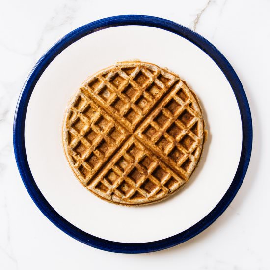 Buckwheat Pecan Waffles - Recipe photo by whiskeyandsoba