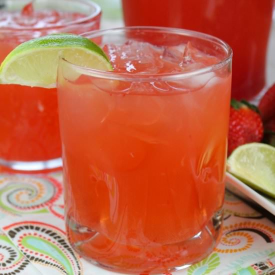 Strawberry Limeade Punch - Recipe photo by missinthekitchen