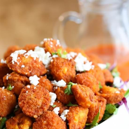 Buffalo Fried Tortellini - Recipe photo by SpendWithPennies