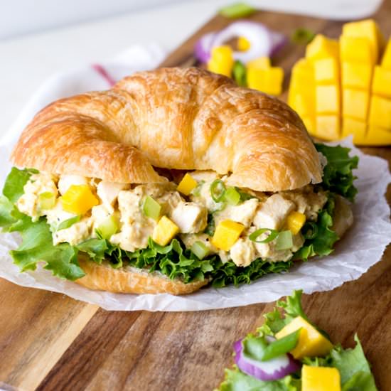 Mango Curry Chicken Salad - Recipe photo by culinarycool