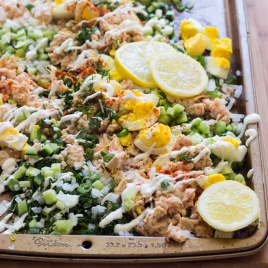 Salmon and Egg Salad - Recipe photo by littlebroken