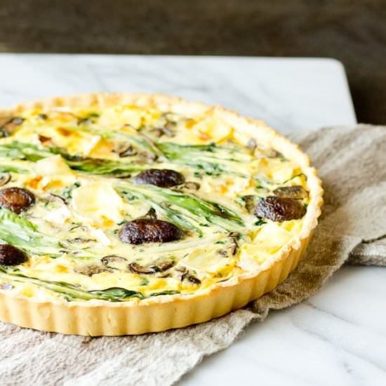 Quiche with Mushrooms and Brie - Recipe photo by TheGourmetGourmand