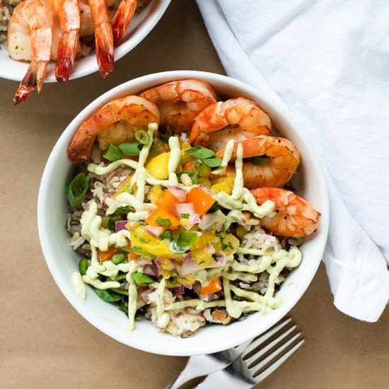 Roasted Shrimp Rice Bowl - Recipe photo by Cupsandspoonfuls