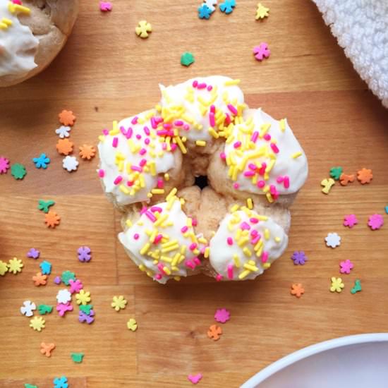 Flower Shaped Baked Donuts - Recipe photo by Seasonly Creations