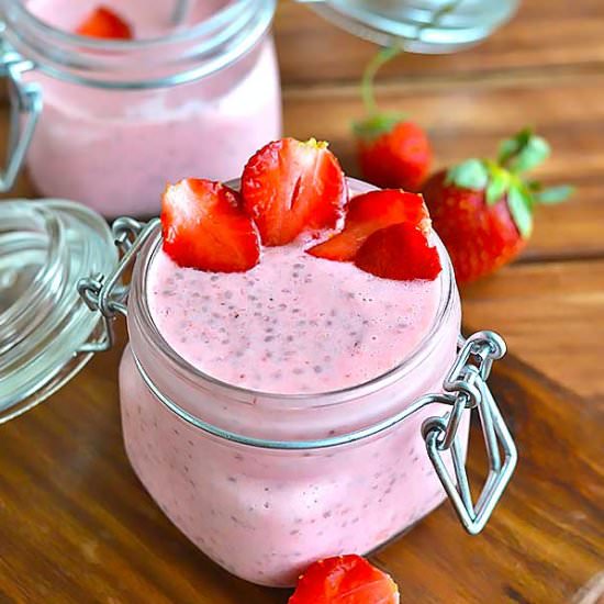 Strawberry Chia Pudding - Recipe photo by Radhika