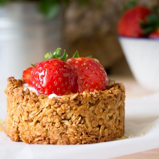Crunchy granola & strawberry - Recipe photo by nutrilics