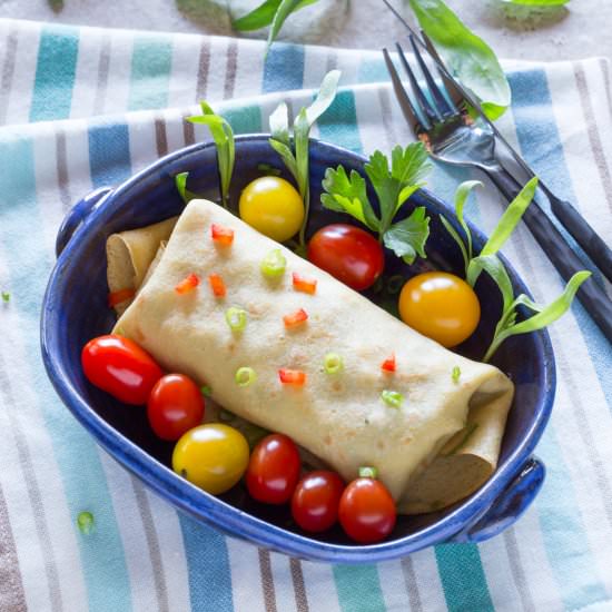 Chicken Mushroom Crepe - Recipe photo by GarlicMatters