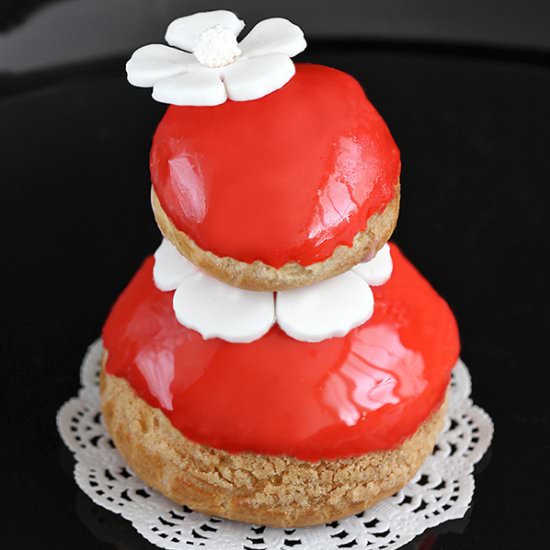 Red Hot Strawberry Religieuse - Recipe photo by The_Cookie_Fairy