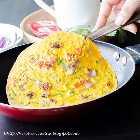 Chilla | Vegan Chickpea Pancake - Recipe photo by Herbivore Cucina