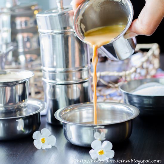 Indian Filter Coffee - Recipe photo by Herbivore Cucina
