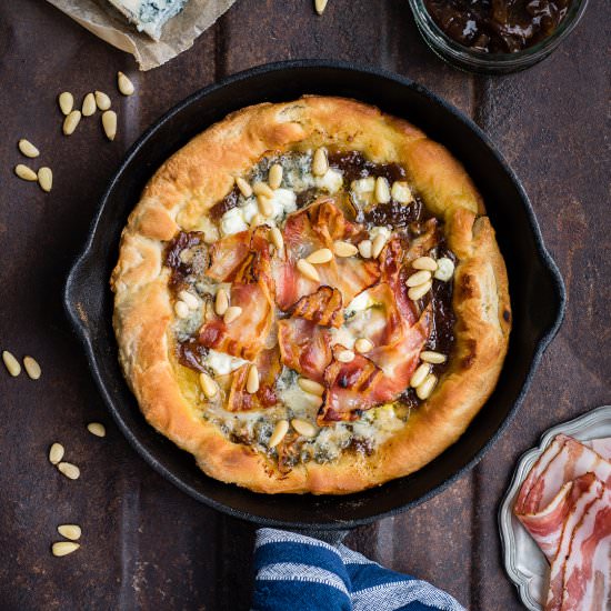 Three Ways with Skillet Pizza - Recipe photo by supergoldenbakes
