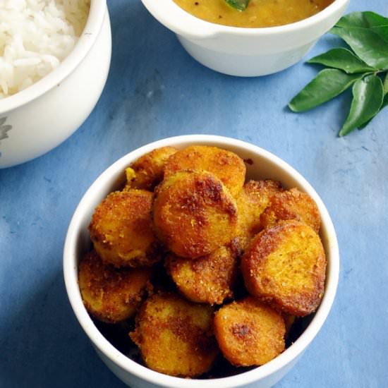 Arbi Roast / Taro Root Roast - Recipe photo by blogexplore