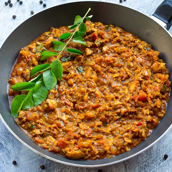 Minced Mushroom Curry - Recipe photo by Radhika
