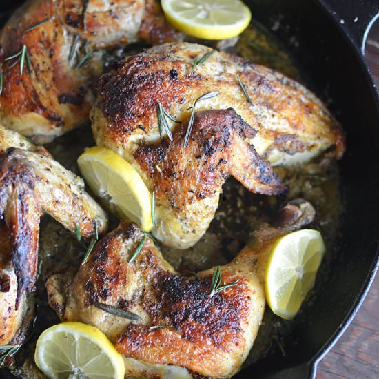 Lemon Rosemary Garlic Chicken - Recipe photo by Savory Spicerack