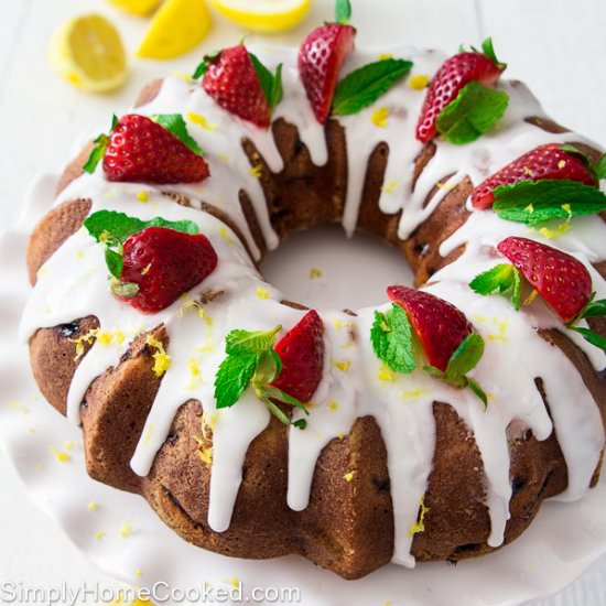 Strawberry Bundt Cake - Recipe photo by simplyhomecooked