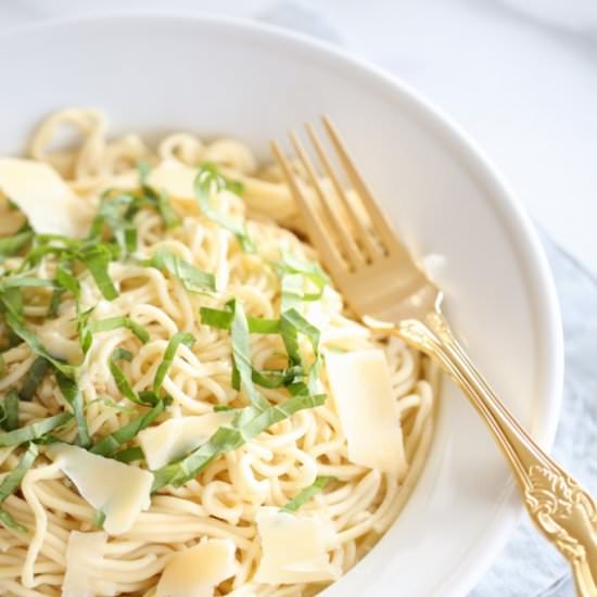 Easy Basil Lemon Pasta - Recipe photo by CoordinatelyYours