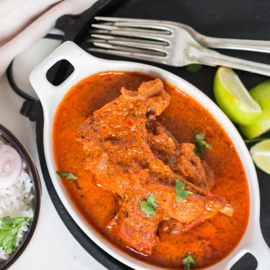 Chettinad Mutton Chops Kozhumbhu - Recipe photo by currytrail