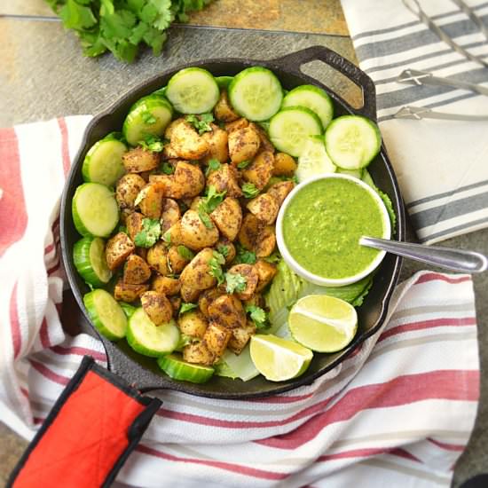 Tawa Aloo Chaat - Recipe photo by ruchiskitchen