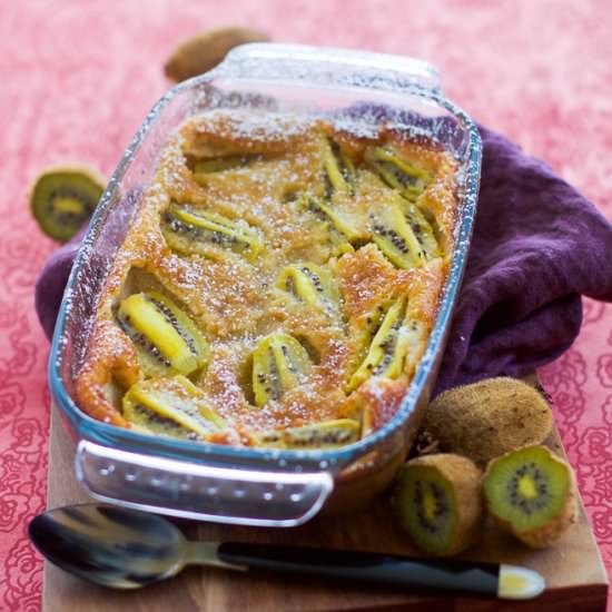 Clafoutis with Kiwis - Recipe photo by Flobonneschoses