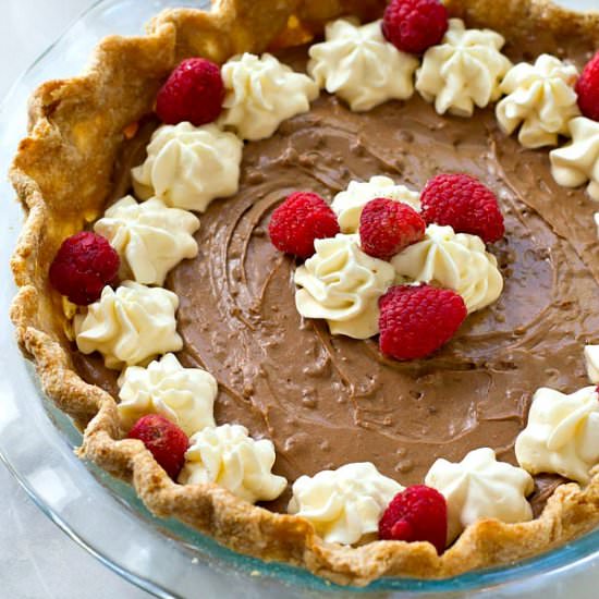 Lighter French Silk Chocolate Pie - Recipe photo by WholeAndHeavenlyOven