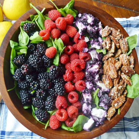 Berry Candied Pecan Salad - Recipe photo by Modern Honey