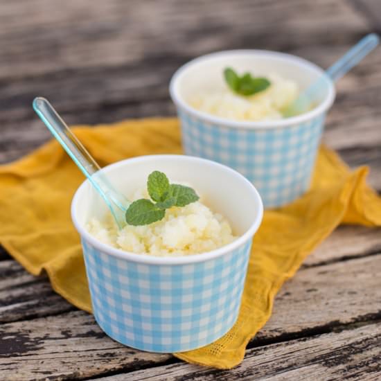Pineapple & Dark Rum Instant Sorbet - Recipe photo by HedgeComber