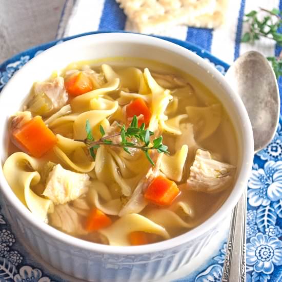 Comforting Chicken Noodle Soup - Recipe photo by cookiesforengland