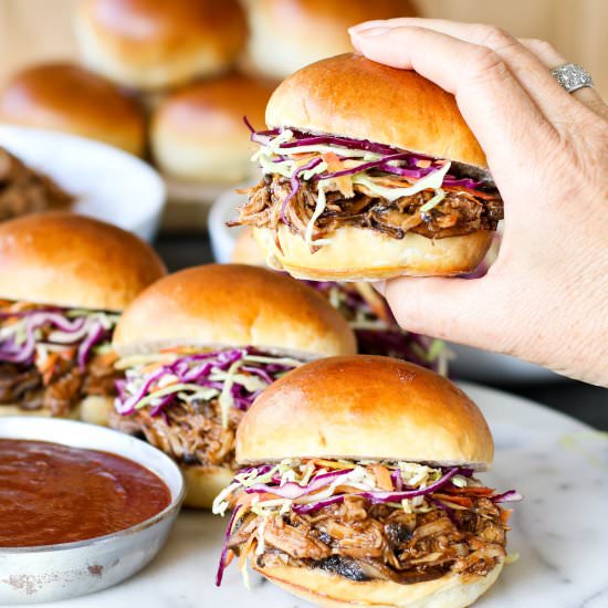 Mushroom & pulled pork sliders - Recipe photo by thesecretlifeofbee