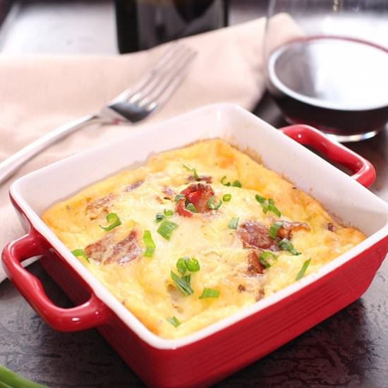 Crustless Quiche Lorraine For One - Recipe photo by One Dish Kitchen