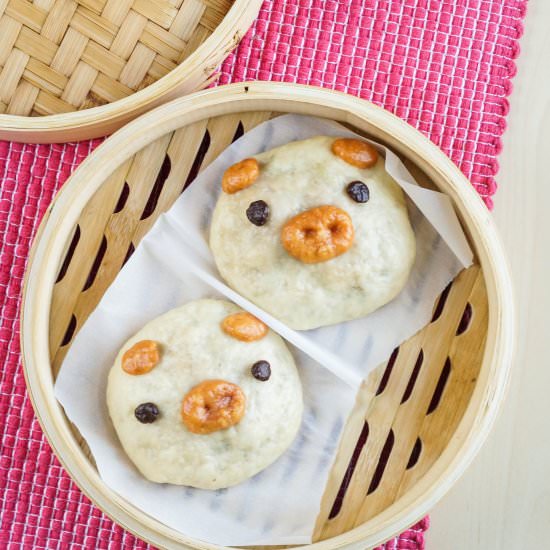 Steamed Piggy Buns - Recipe photo by TaraMar