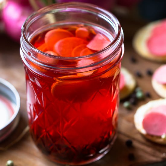 Quick Pickled Radishes - Recipe photo by jessicainthekitchen
