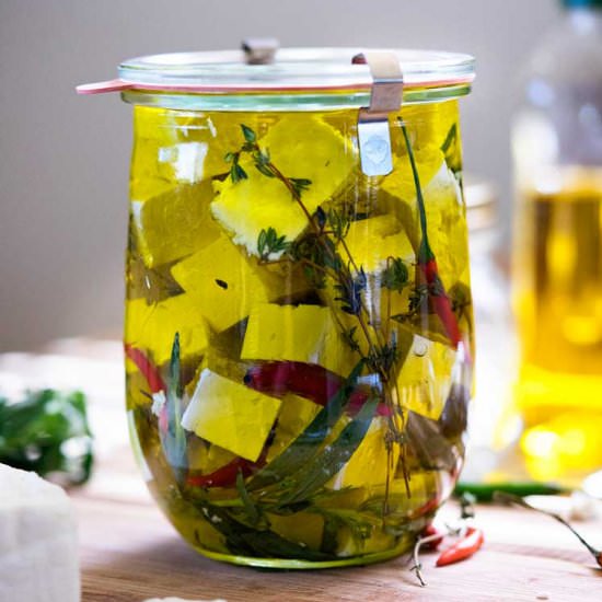 Marinated Feta Cheese - Recipe photo by keviniscooking