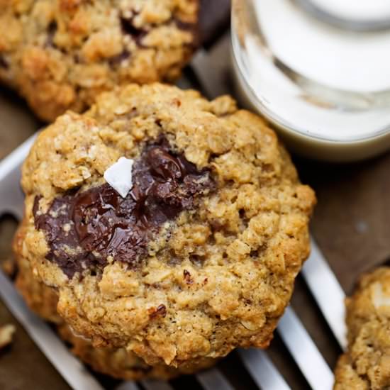 Chocolate Chip Oatmeal Cookies - Recipe photo by littlespicejar