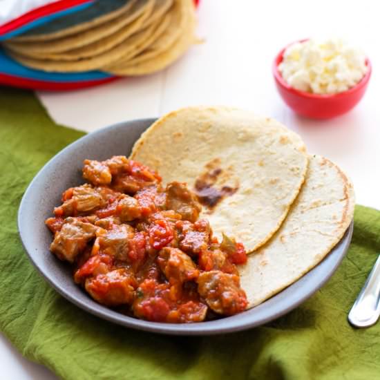 Mexican Pork Stew - Recipe photo by kitchengidget