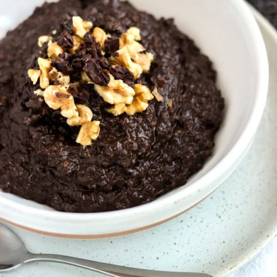 Cacao Quinoa Porridge - Recipe photo by chloemoir_nutrition