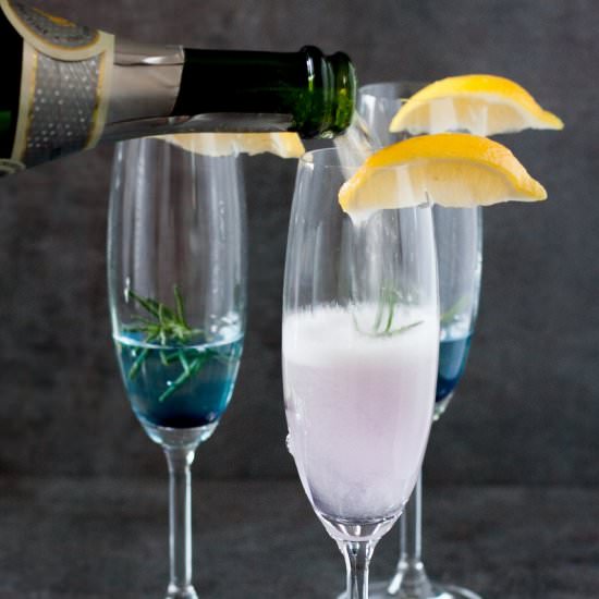 Rosemary 75 Champagne Cocktail - Recipe photo by GoodieGodmother