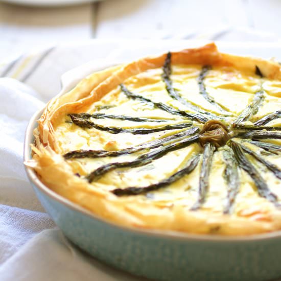 Spring Vegetable Pie - Recipe photo by fromachefskitchen