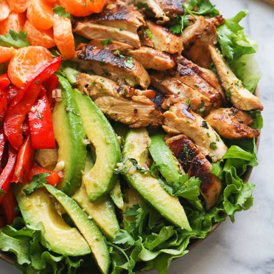 Chicken Citrus Avocado Salad - Recipe photo by Immaculatebites