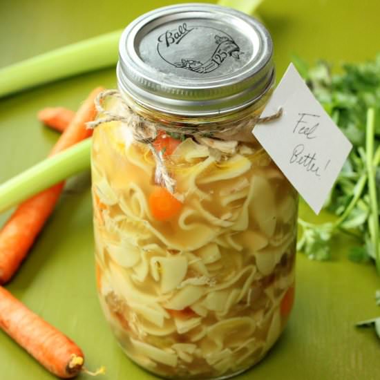 Homemade Chicken Noodle Soup - Recipe photo by HowToFeedaLoon