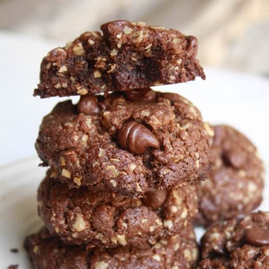 Flourless Almond Butter Cookies - Recipe photo by The Desserted Girl