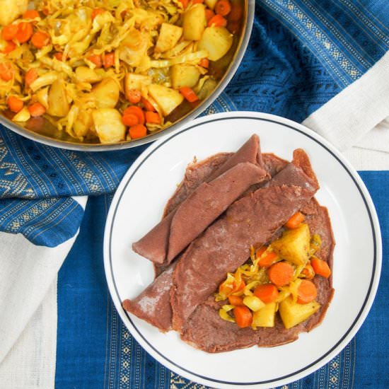 Ethiopian Injera & Tikel Gomen - Recipe photo by carolinescooking