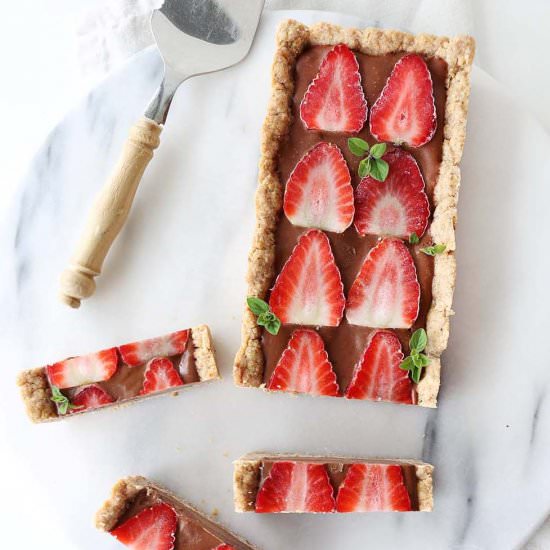 Vegan GF Double Chocolate Mousse Tart - Recipe photo by Vanillacrunnch