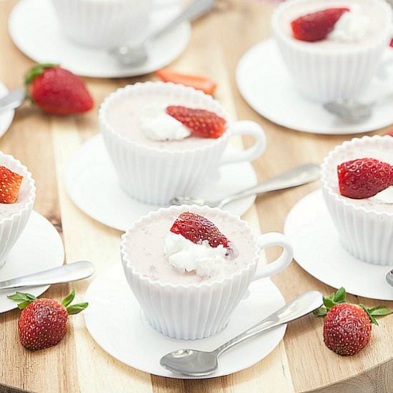 Lightened Strawberry Mousse - Recipe photo by Food Done Light