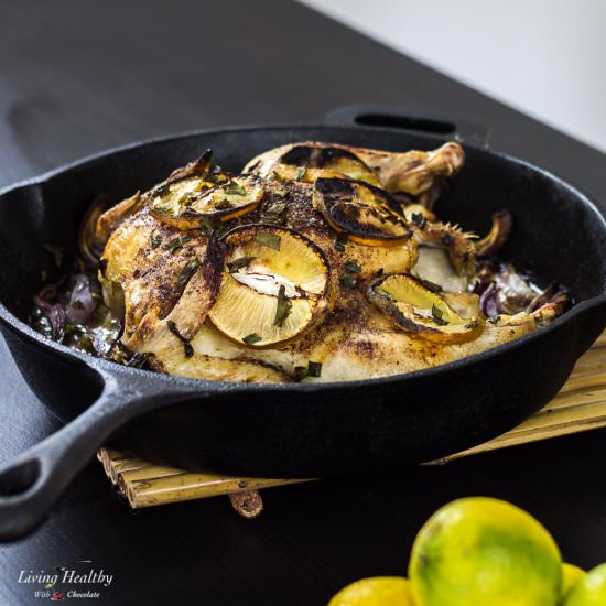 Roasted Cinnamon Lemon Chicken - Recipe photo by Living Healthy With Chocolate