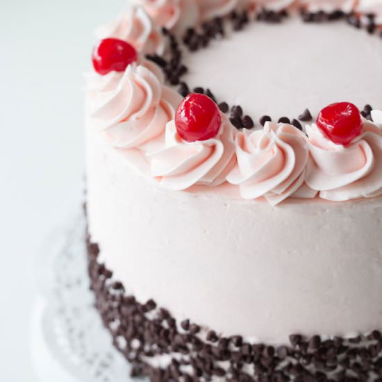 Cherry Buttercream Frosting - Recipe photo by girlinspired