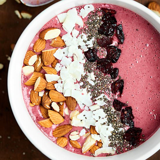 Cherry Smoothie Bowl - Recipe photo by showmetheyummy