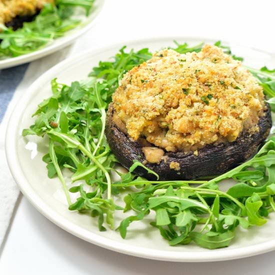 Cannellini-Stuffed Portabellas - Recipe photo by IAteTheWholeThing