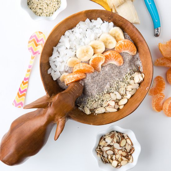 Roasted Banana Chia Breakfast Bowl - Recipe photo by boulderlocavore