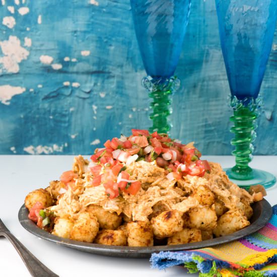 Green Chile Chicken Totchos - Recipe photo by boulderlocavore